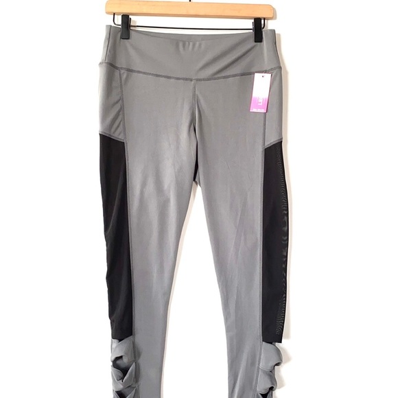 Legging Park Gray, Black mesh sides leggings, NWT - Picture 9 of 9